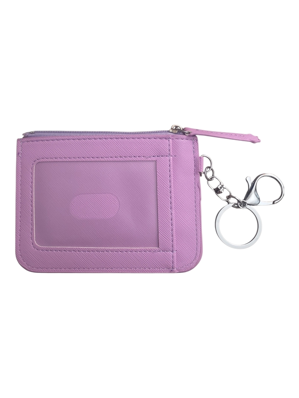 Daisy Duck Pink Peeking Zip Card Wallet with Key Ring - Picture 3 of 3